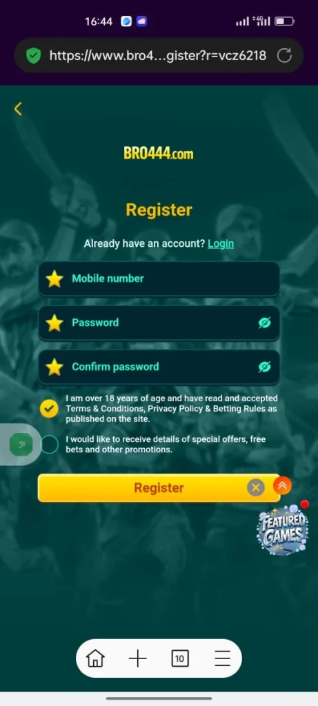 Bro 444 Login