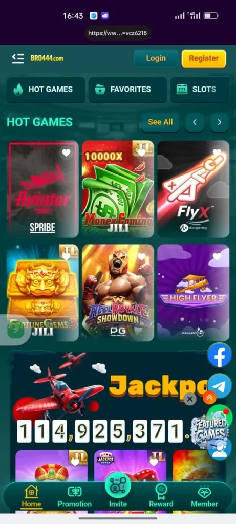 Bro444 game Interface