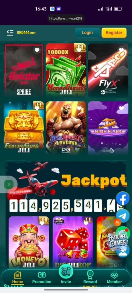 Bro444 game Jackpot