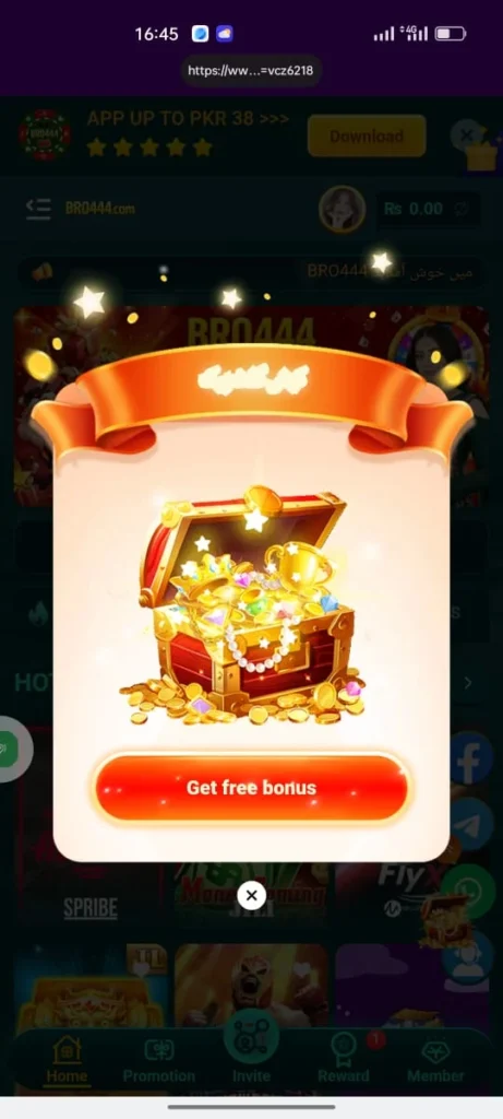 Bro444 game Welcome bonus
